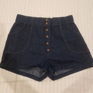 Handmade vintage high waisted jean shorts